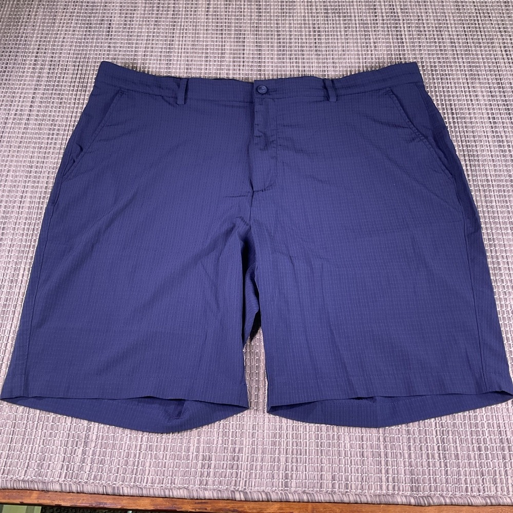 Greg Norman Mens Golf Shorts Size 40 Blue Grey Performance Stretch TL113379